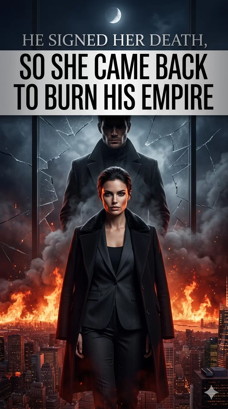 He Signed Her Death, So She Came Back to Burn His Empire - Dark Mafia Protector Romance Novel Cover - Read online free