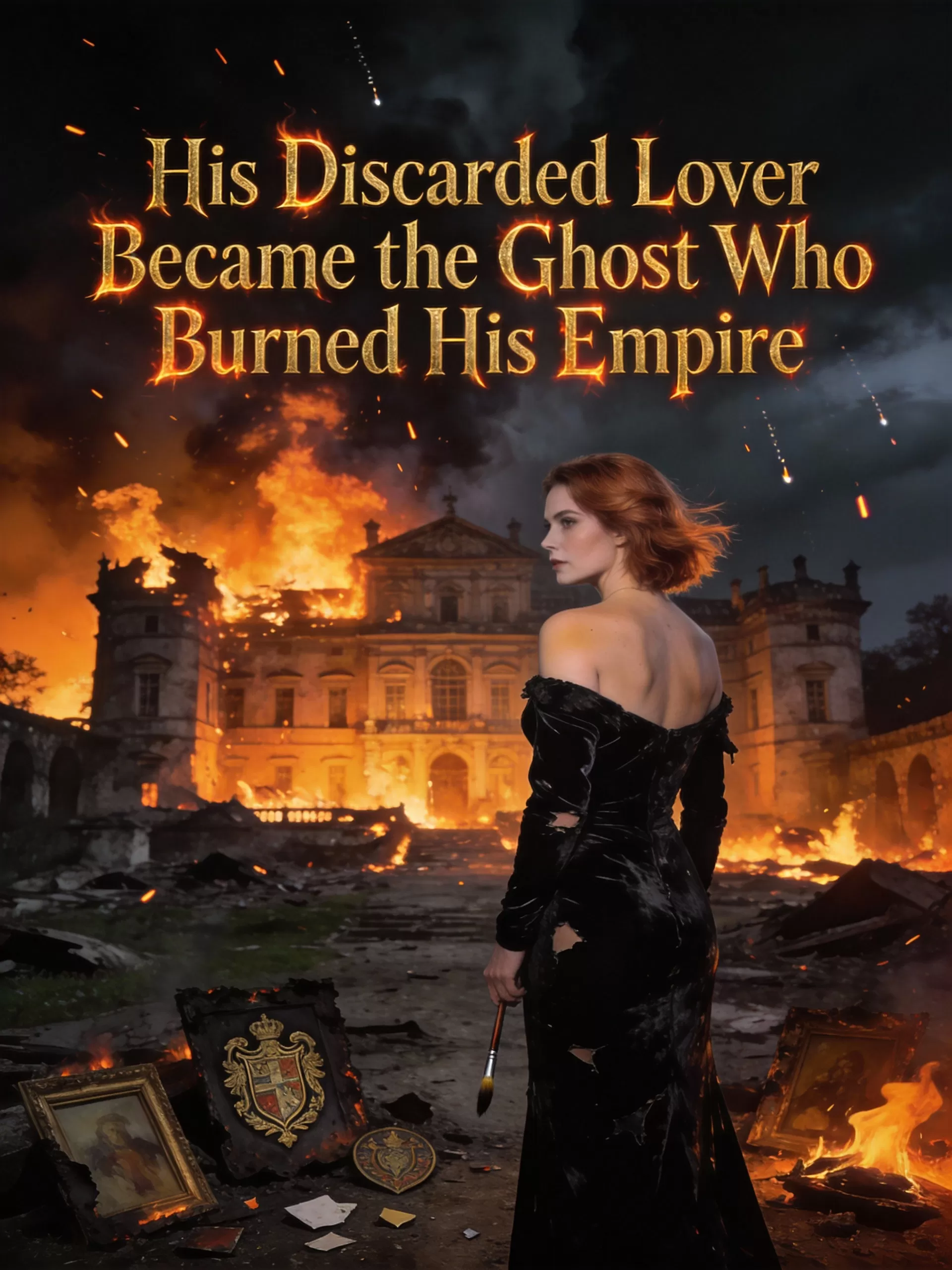 His Discarded Lover Became the Ghost Who Burned His Empire - Dark Mafia Protector Romance Novel Cover - Read online free