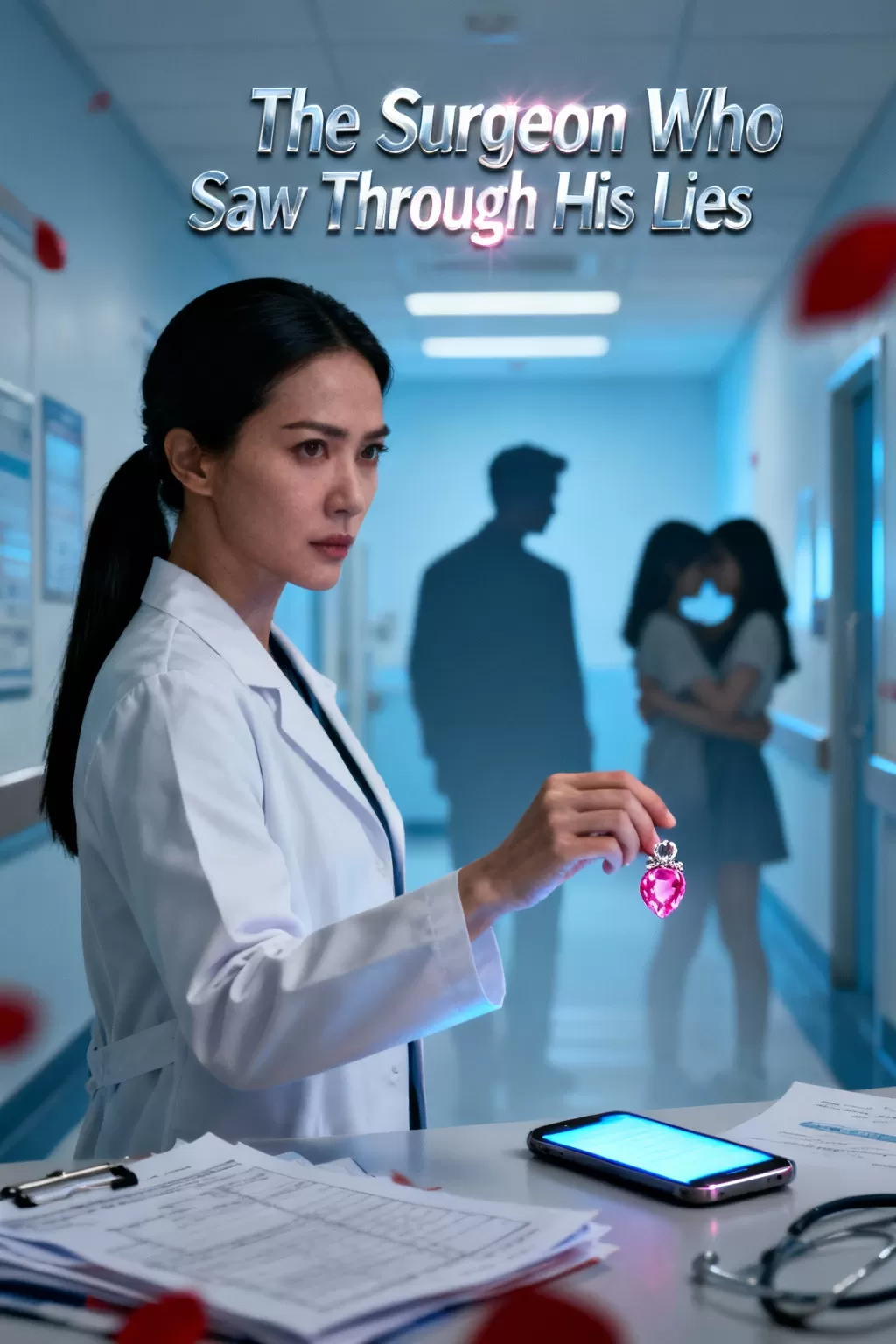 The Surgeon Who Saw Through His Lies - Twisted Psychological Thriller Romance Novel Cover - Read online free