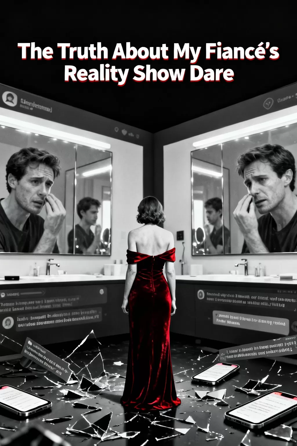 The Truth About My Fianc&eacute;'s Reality Show Dare - Twisted Psychological Thriller Romance Novel Cover - Read online free