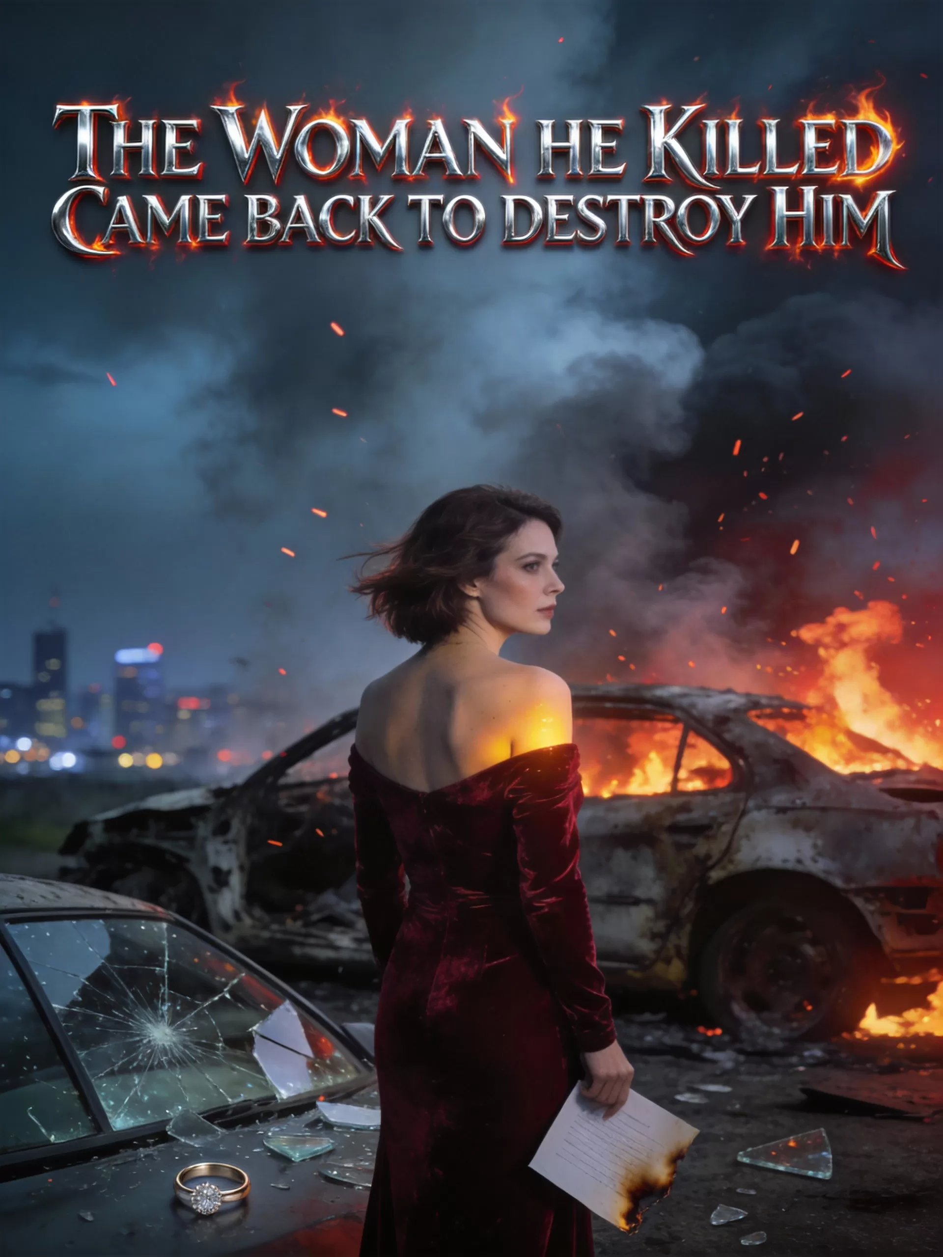 The Woman He Killed Came Back to Destroy Him - Twisted Psychological Thriller Romance Novel Cover - Read online free