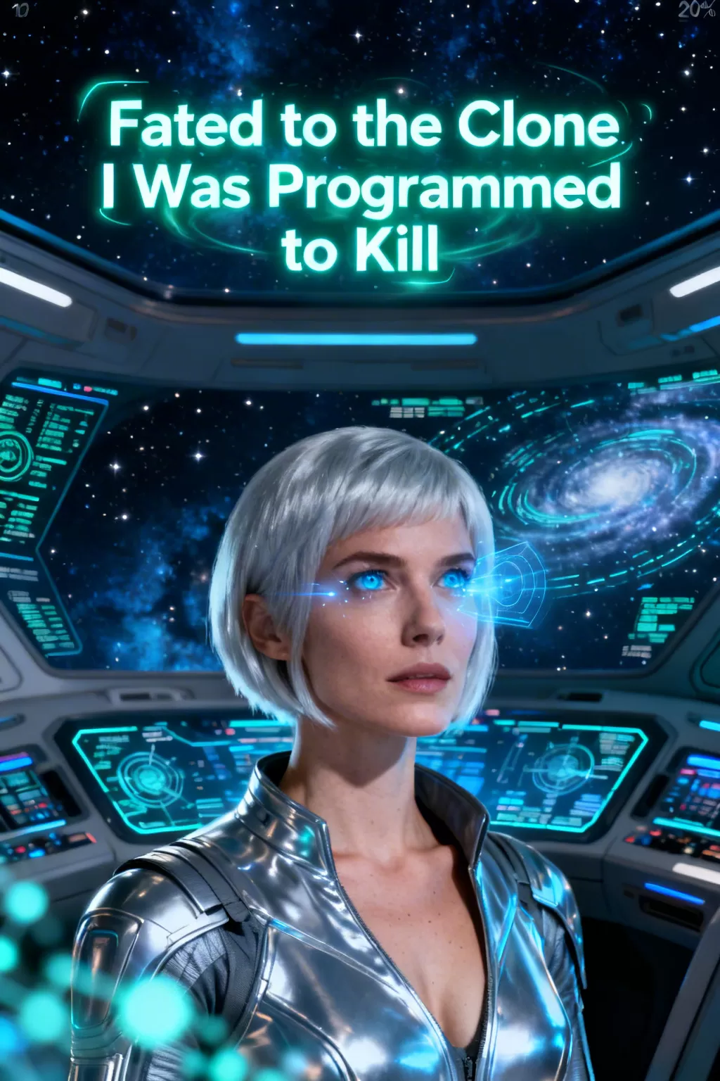 Fated to the Clone I Was Programmed to Kill - Sci-Fi & Space Romance Novel Cover - Read online free