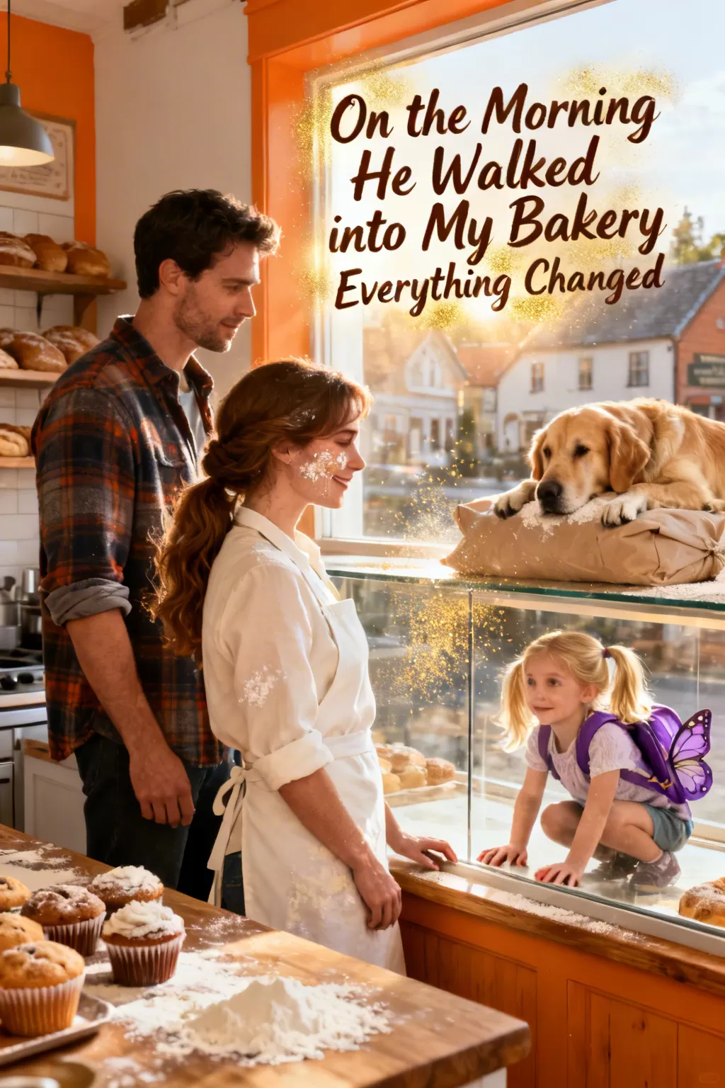 On the Morning He Walked into My Bakery Everything Changed - Single Dad & Found-Family Comfort Reads Novel Cover - Read online free