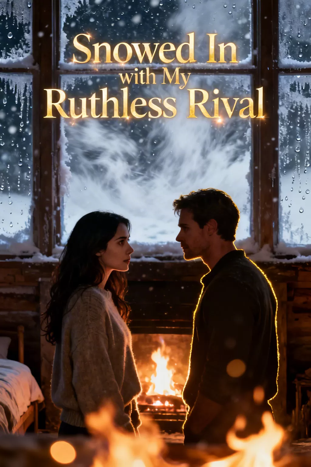 Snowed In with My Ruthless Rival - Steamy & Spicy Romance Novel Cover - Read online free