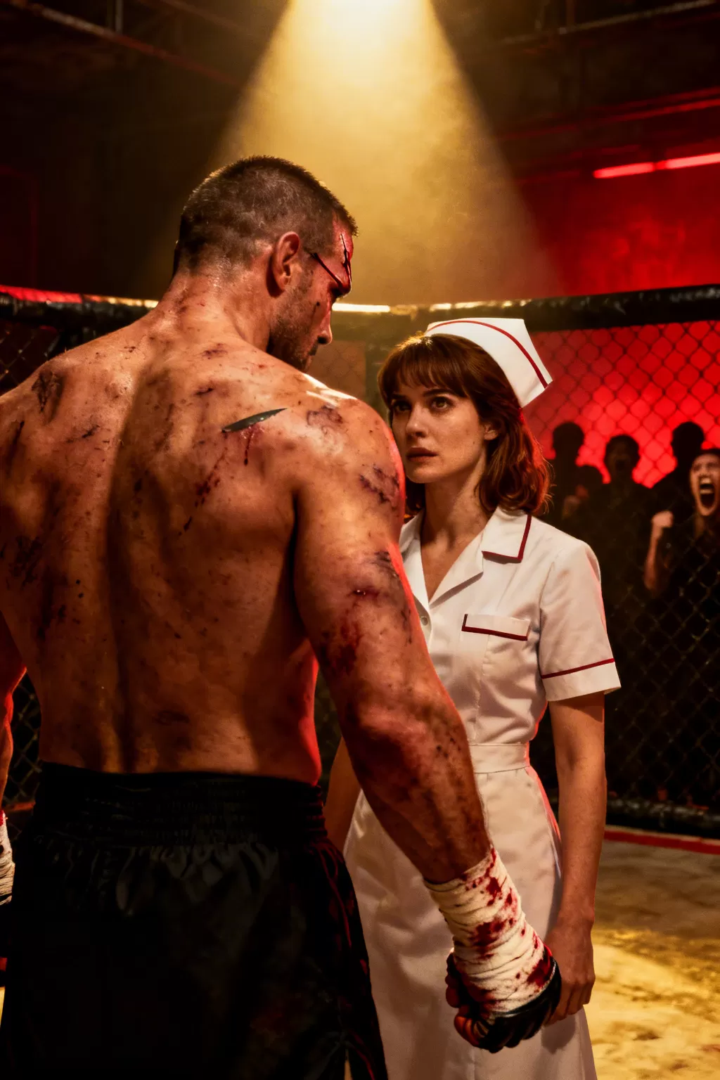 The Cage King Who Claimed Her Debt - Dark Mafia Protector Romance Novel Cover - Read online free