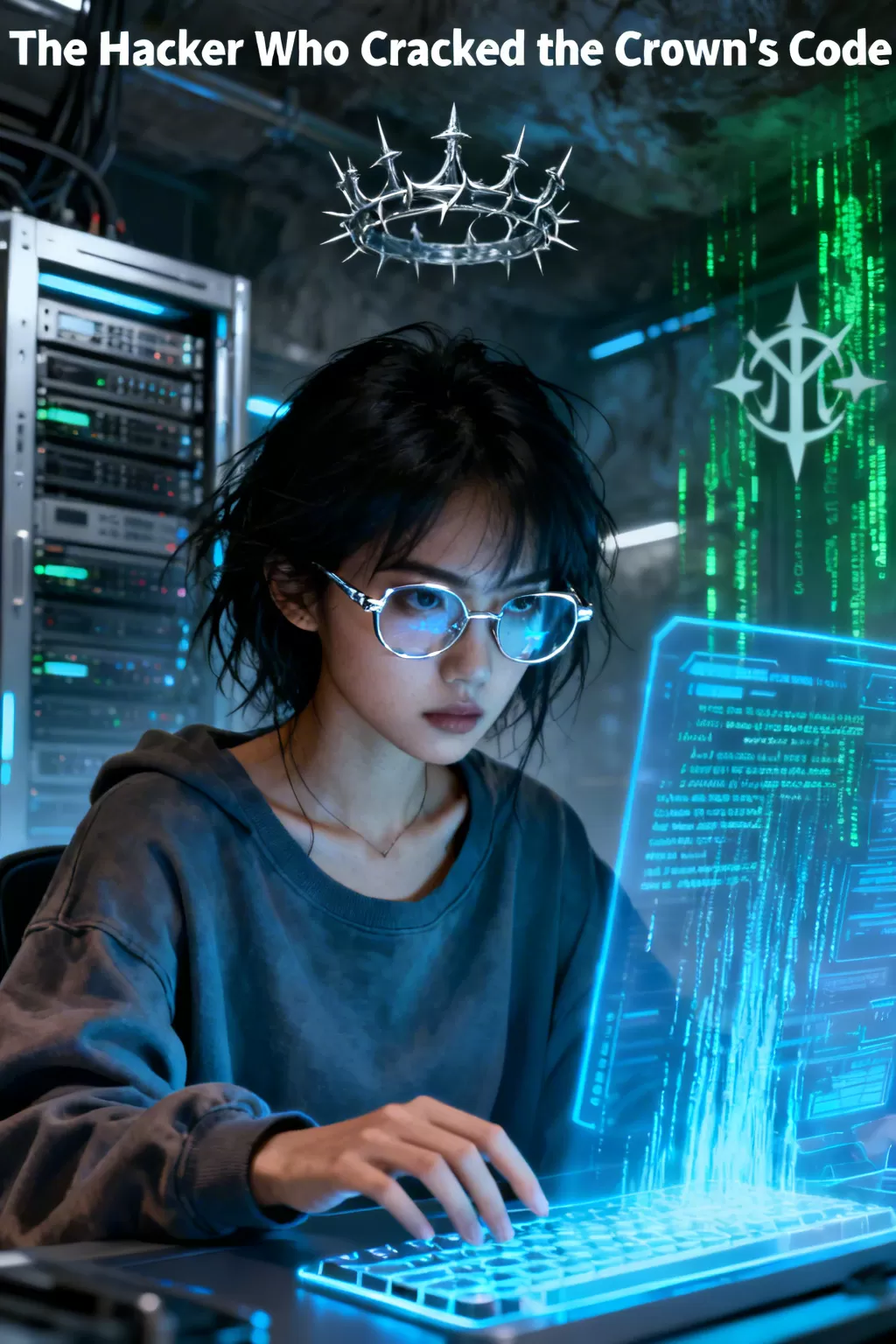 The Hacker Who Cracked the Crown's Code - Forbidden Shadow Academy Novel Cover - Read online free