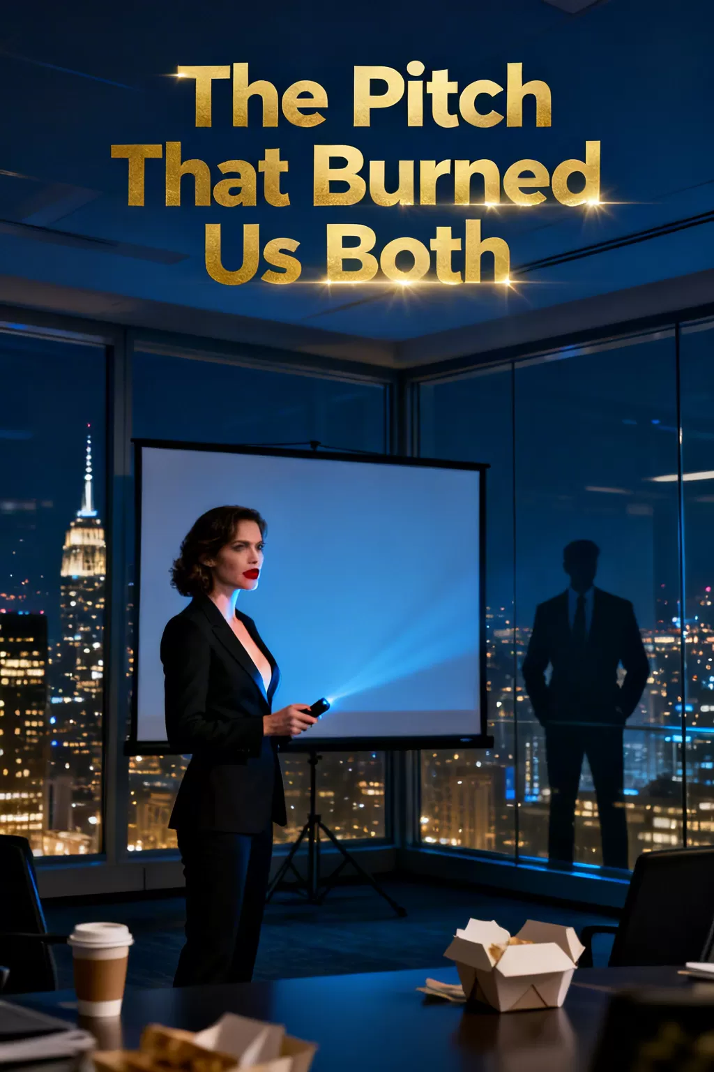 The Pitch That Burned Us Both - Enemies-to-Lovers Workplace Clash Novel Cover - Read online free