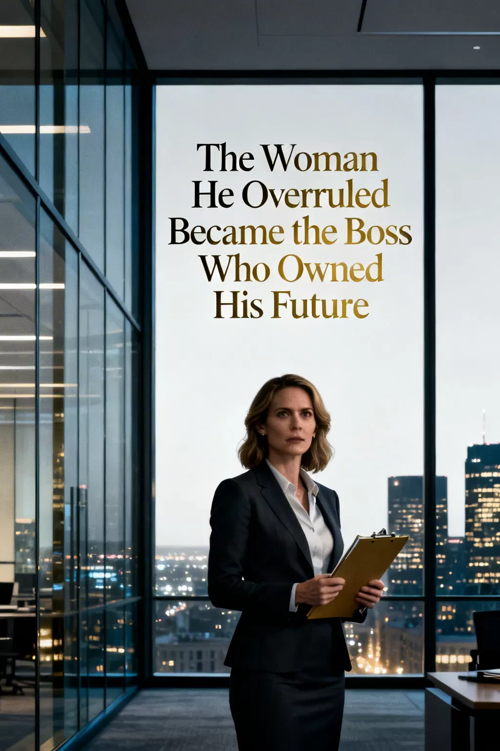 The Woman He Overruled Became the Boss Who Owned His Future - Enemies-to-Lovers Workplace Clash Novel Cover - Read online free