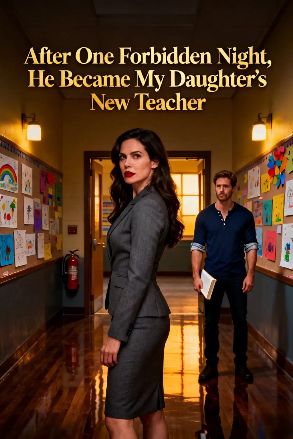 After One Forbidden Night, He Became My Daughter's New Teacher - Steamy & Spicy Romance Novel Cover - Read online free