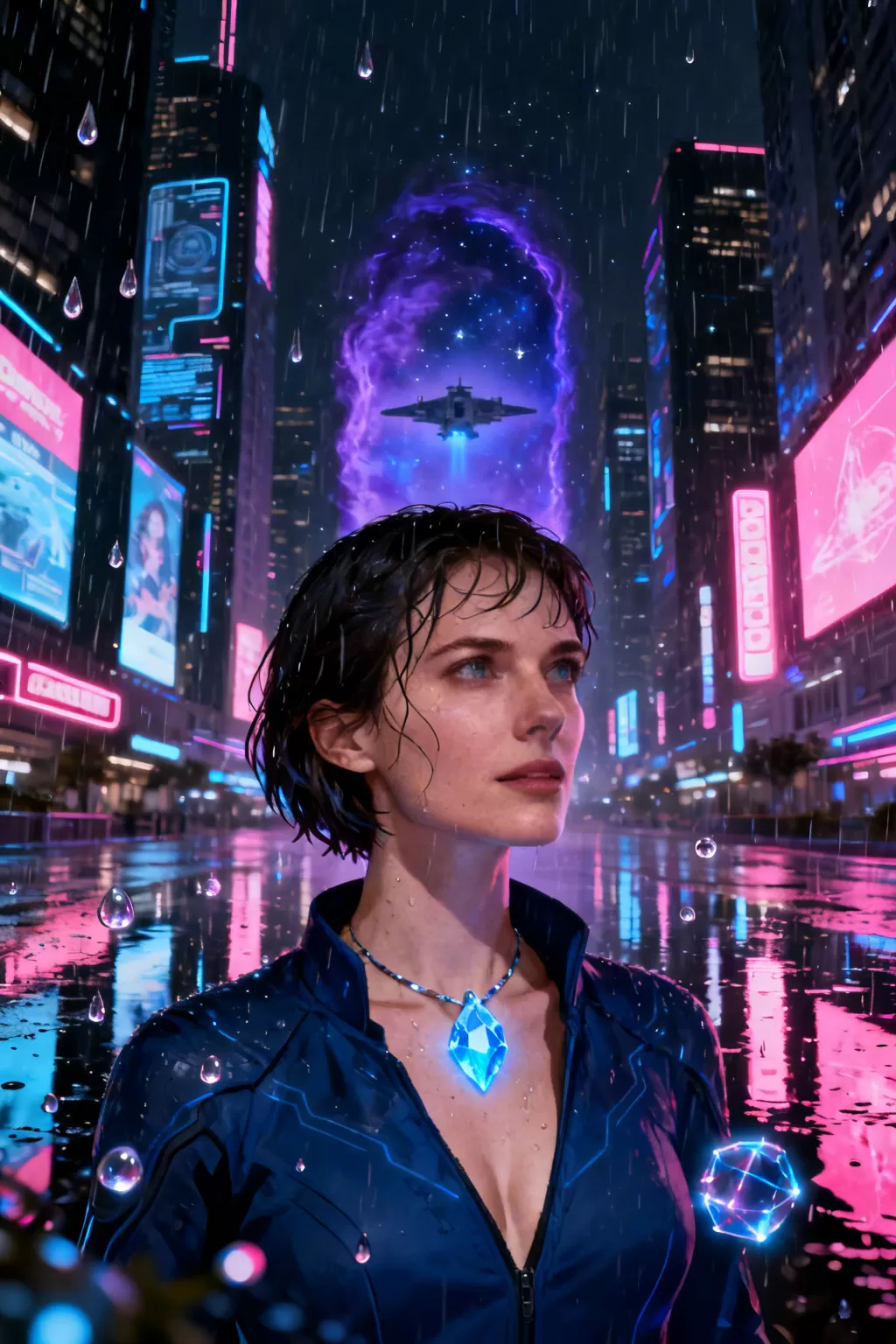 After the Rift Swallowed My World, His Universe Answered - Sci-Fi & Space Romance Novel Cover - Read online free