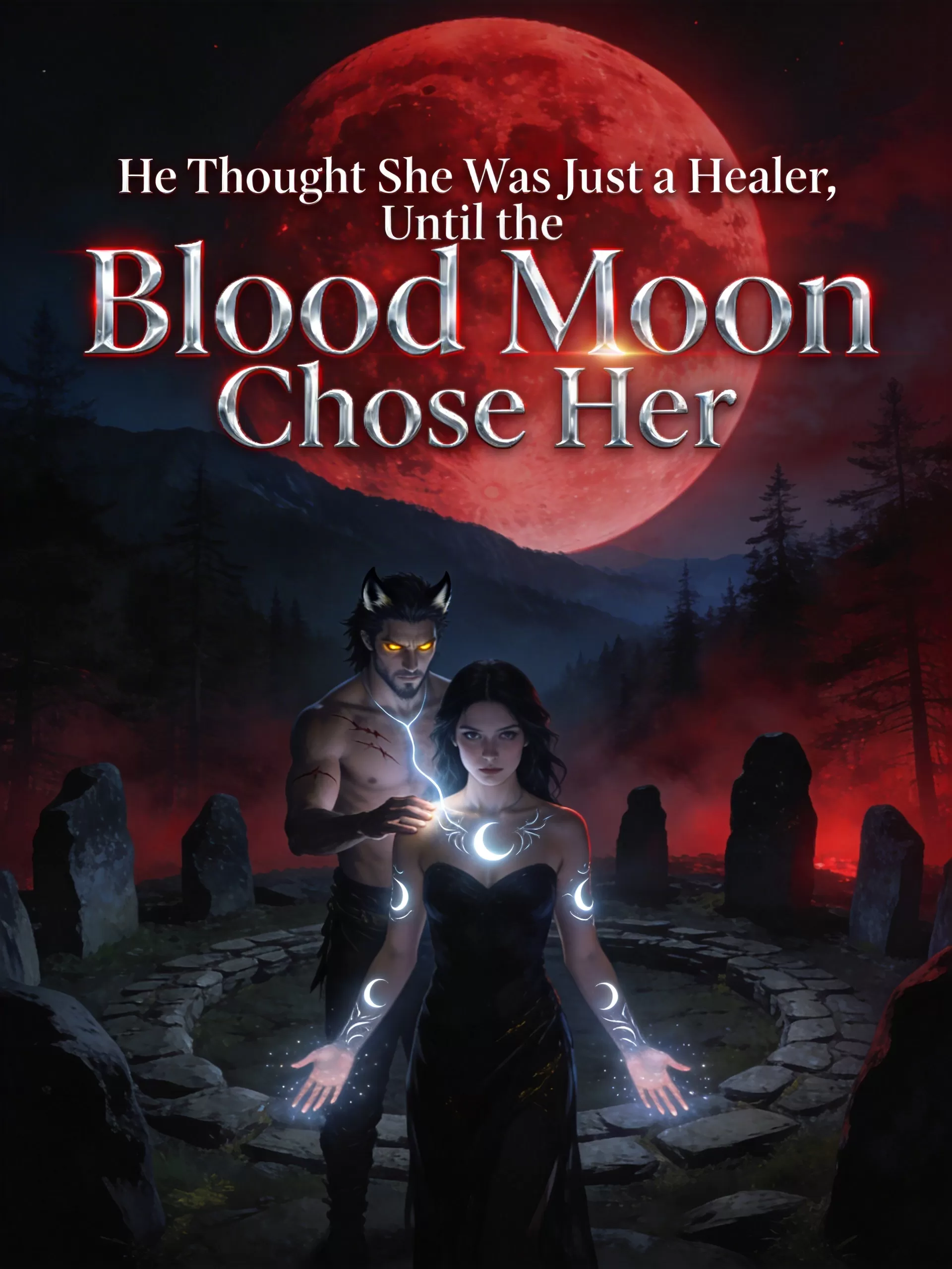 He Thought She Was Just a Healer, Until the Blood Moon Chose Her - Shifter & Vampire Fated Mates Minis Novel Cover - Read online free