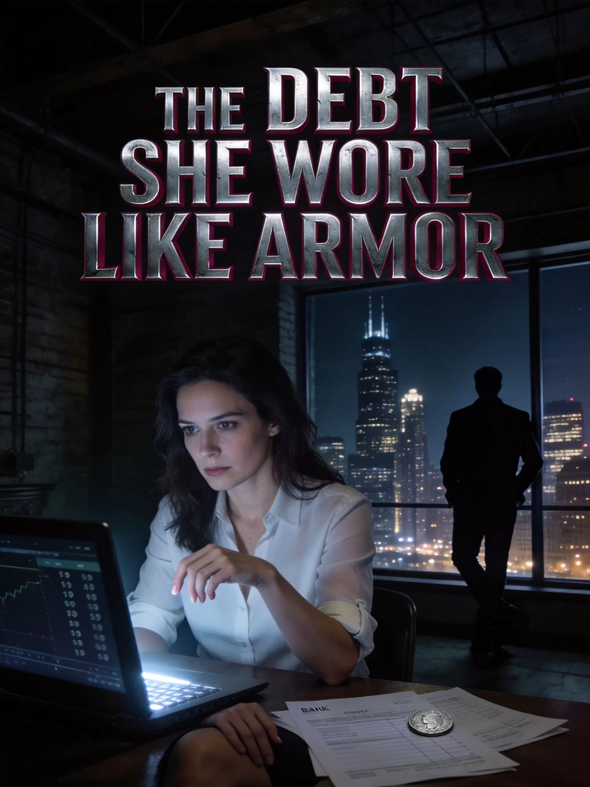 The Debt She Wore Like Armor - Dark Mafia Protector Romance Novel Cover - Read online free