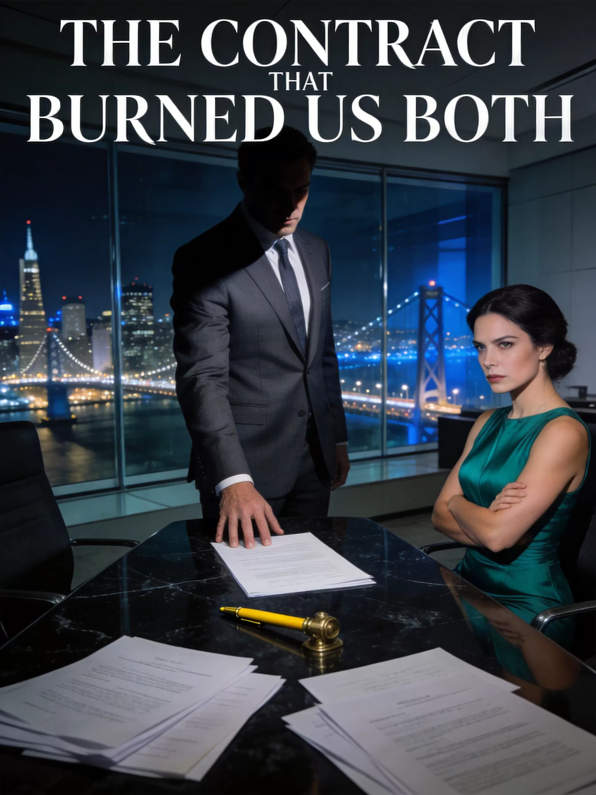 The Contract That Burned Us Both - Contract & Billionaire Marriage Saga Novel Cover - Read online free