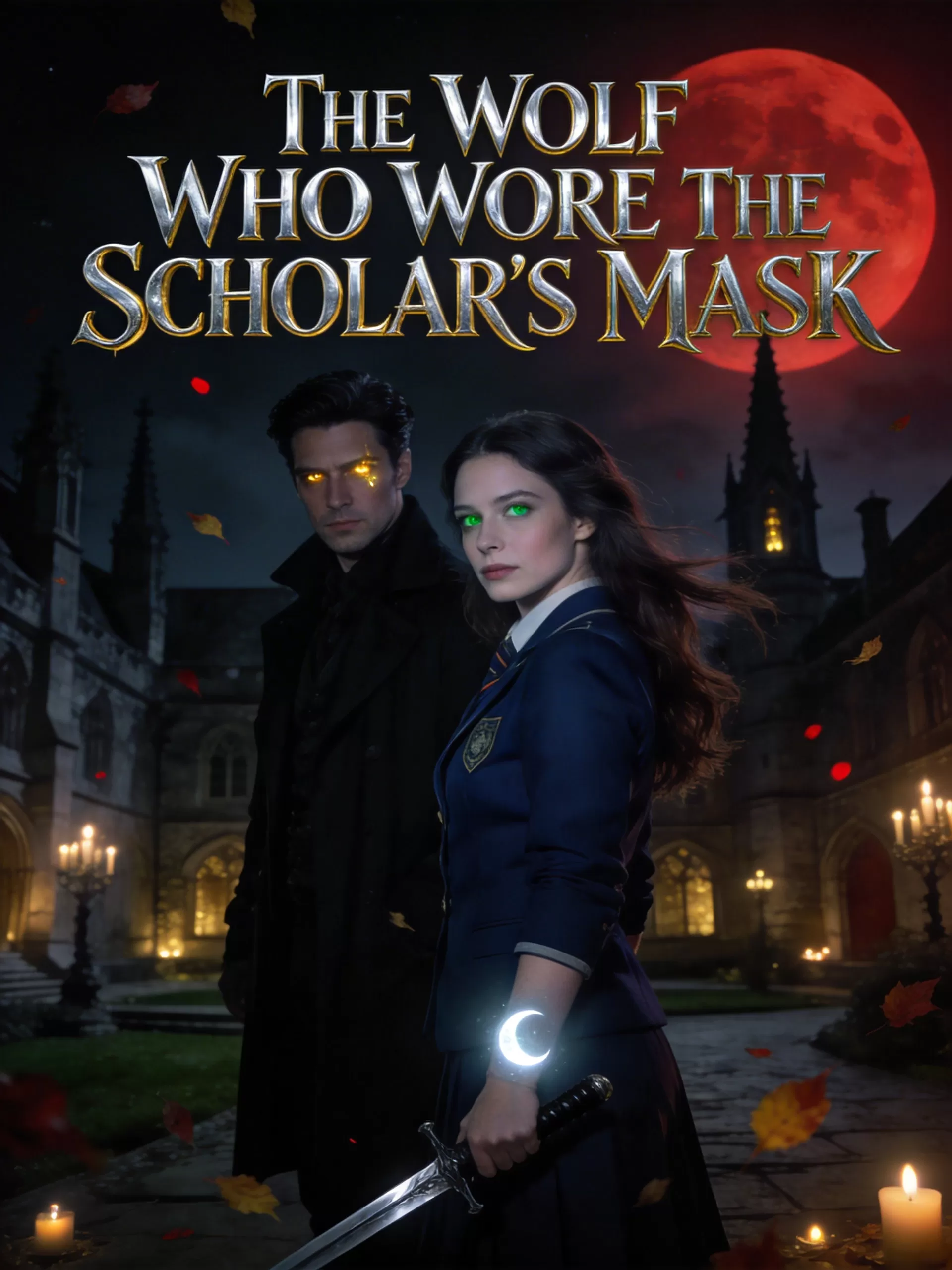 The Wolf Who Wore the Scholar's Mask - Forbidden Shadow Academy Novel Cover - Read online free