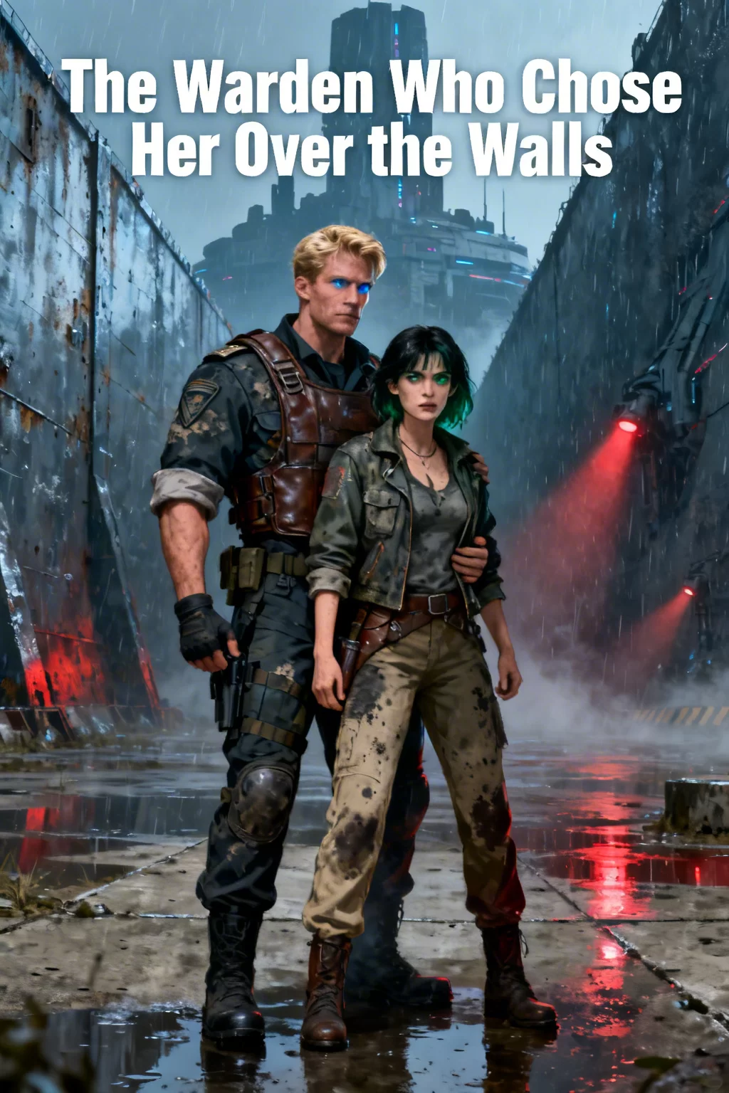 The Warden Who Chose Her Over the Walls - Dystopian Survival Hearts Novel Cover - Read online free