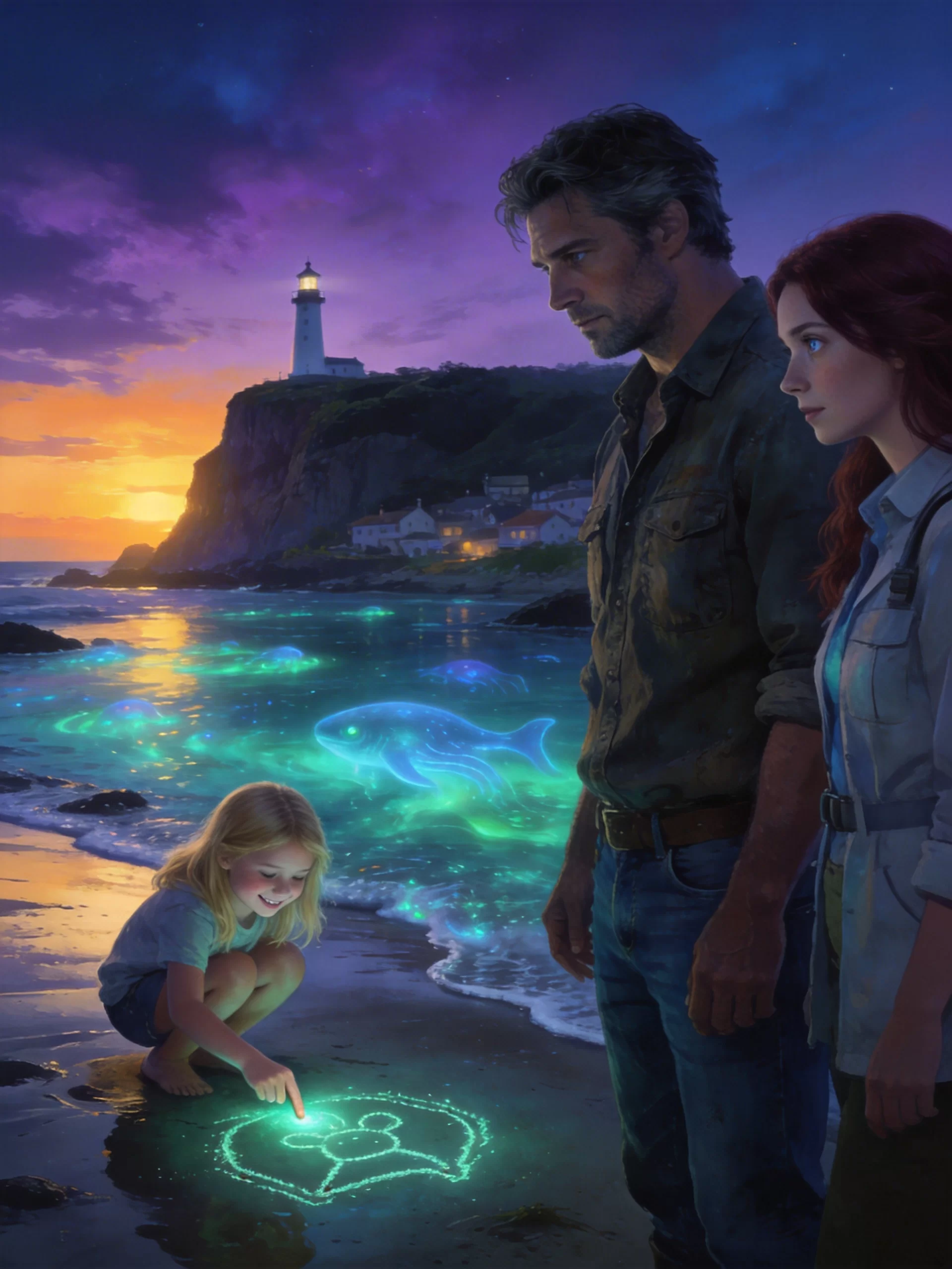 The Daughter Who Chose Him Before She Knew Why - Single Dad & Found-Family Comfort Reads Novel Cover - Read online free